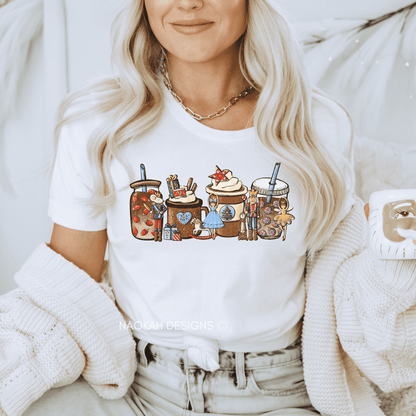 Christmas Shirt, Nutcracker Shirt, Christmas Nutcracker Coffee Shirt, Coffee Lover Shirt, Cookies and Gingerbread shirt, Funny Christmas Tee