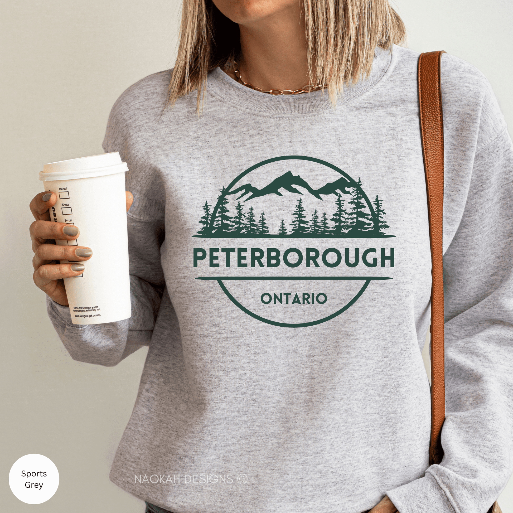 peterborough Ontario crewneck sweater, Kawartha's shirt, Ontario shirt, Peterborough shirt, Kawartha lakes, trent, nature shirt, outdoor shirt, landscape shirt, cottage country shirt