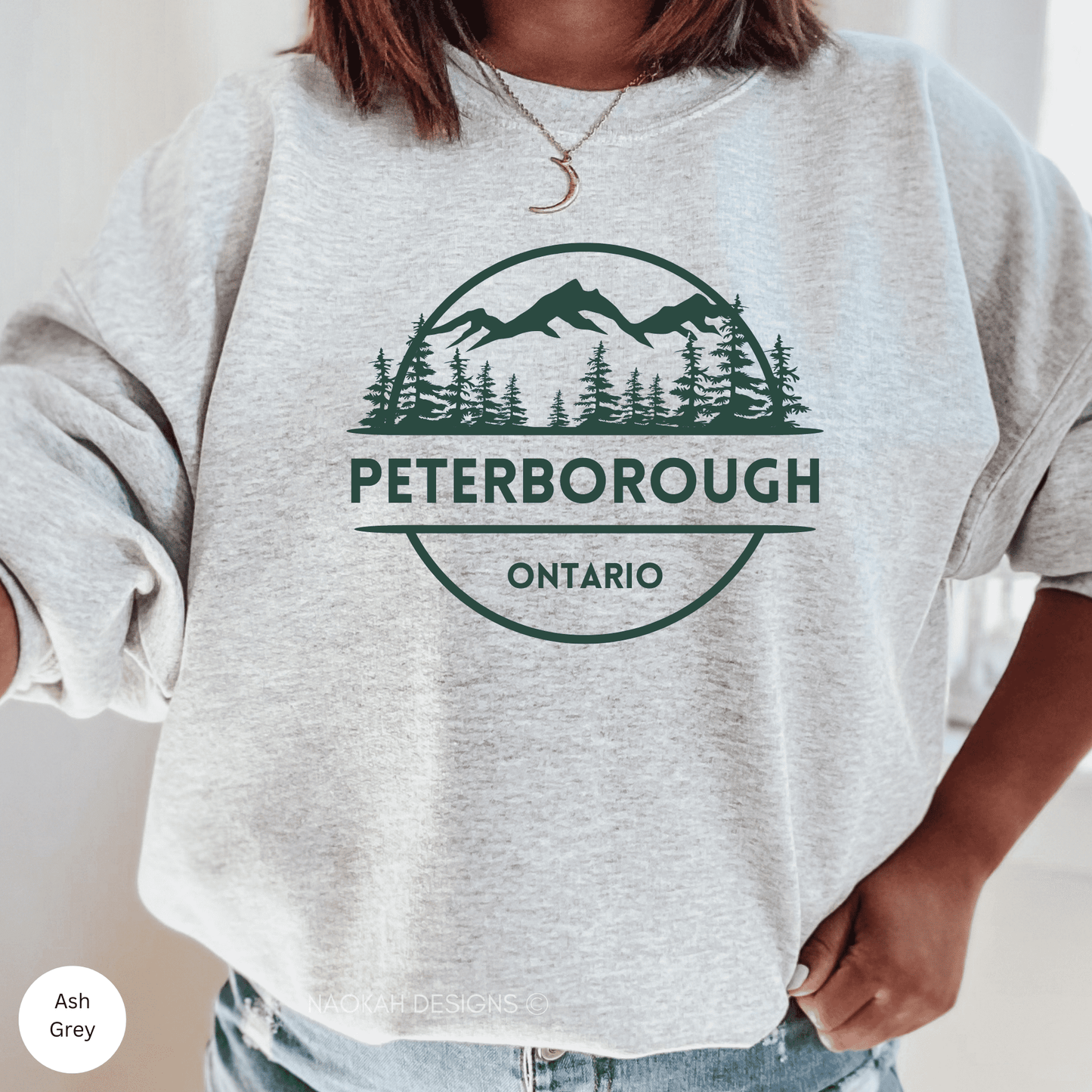 peterborough Ontario crewneck sweater, Kawartha's shirt, Ontario shirt, Peterborough shirt, Kawartha lakes, trent, nature shirt, outdoor shirt, landscape shirt, cottage country shirt