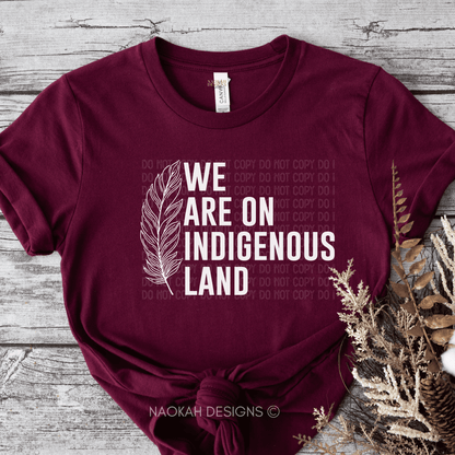 We are on Indigenous land shirt, this is native land shirt, Land Back shirt, land back indigenous shirt, native land shirt, no one is illegal on native land shirt, Indigenous pride, native pride, resistance, decolonize shirt, indigenous lives matter
