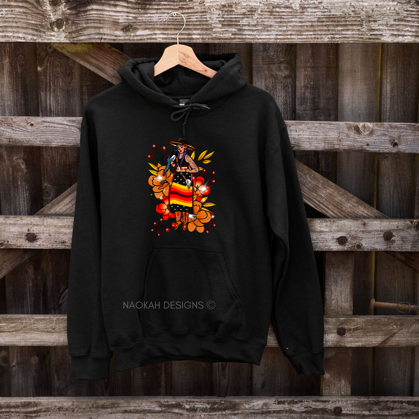 Indigenous Autumn Floral Sweatshirt Hoodie