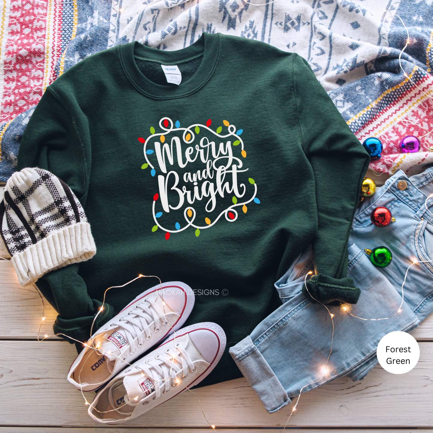 merry and bright sweater