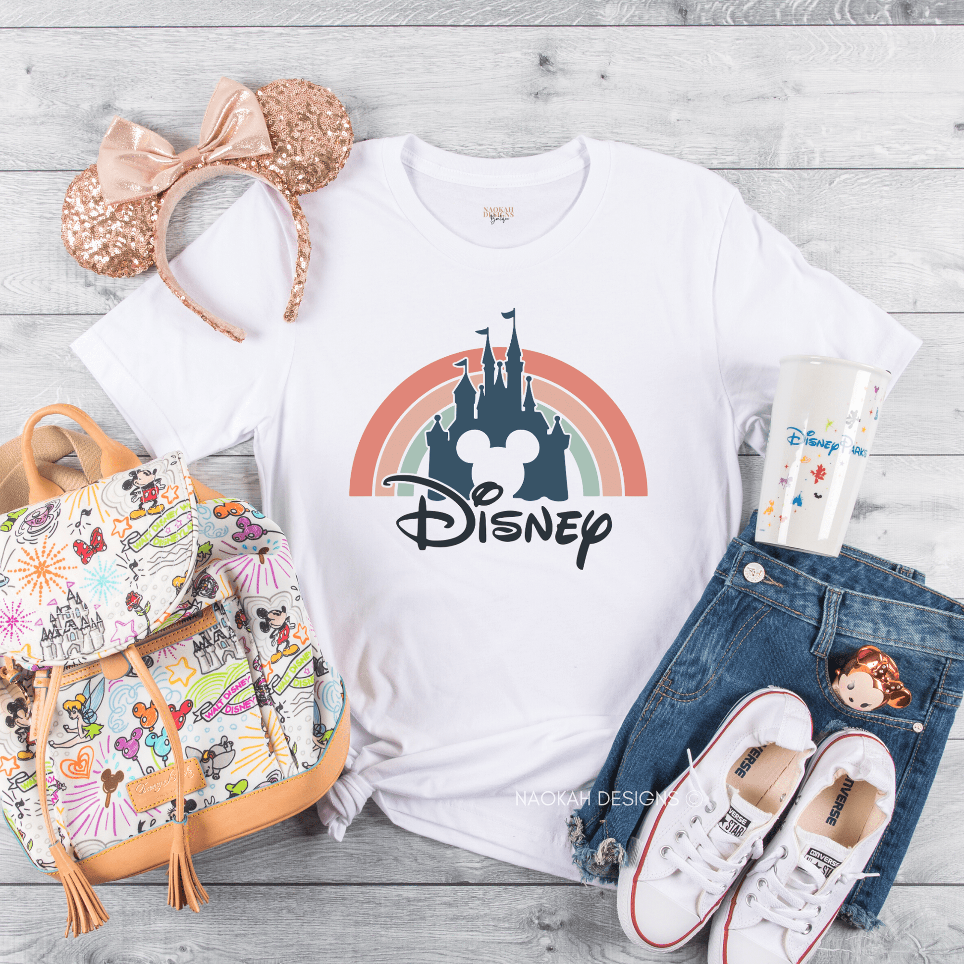 Castle Rainbow Mickey Toddler shirt, Magical Castle Youth Shirt, Mouse Kids Vacation Shirt, Matching Family Vacation Shirts