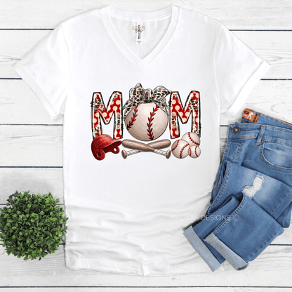 Leopard Baseball Mom Shirt, Raising Ballers Shirt, Softball Mom Shirt, Baseball Lover Shirt, Softball Lover Shirt, Baseball Game Day Shirt