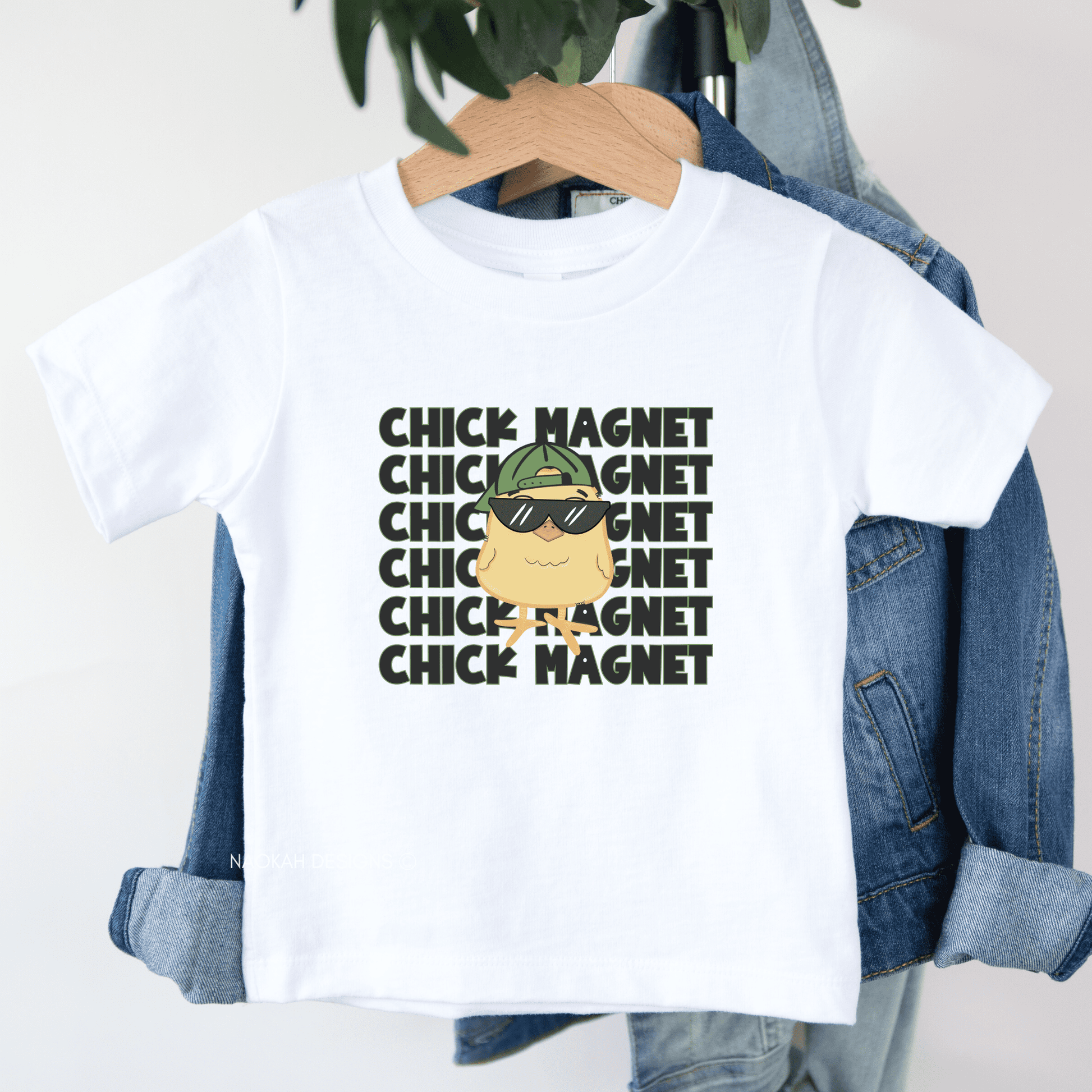 Chick Magnet Shirt, Child's Easter Shirt, Kids Easter Bunny Shirt, Youth Easter Chick Shirt, Easter Toddler Bunny Shirt