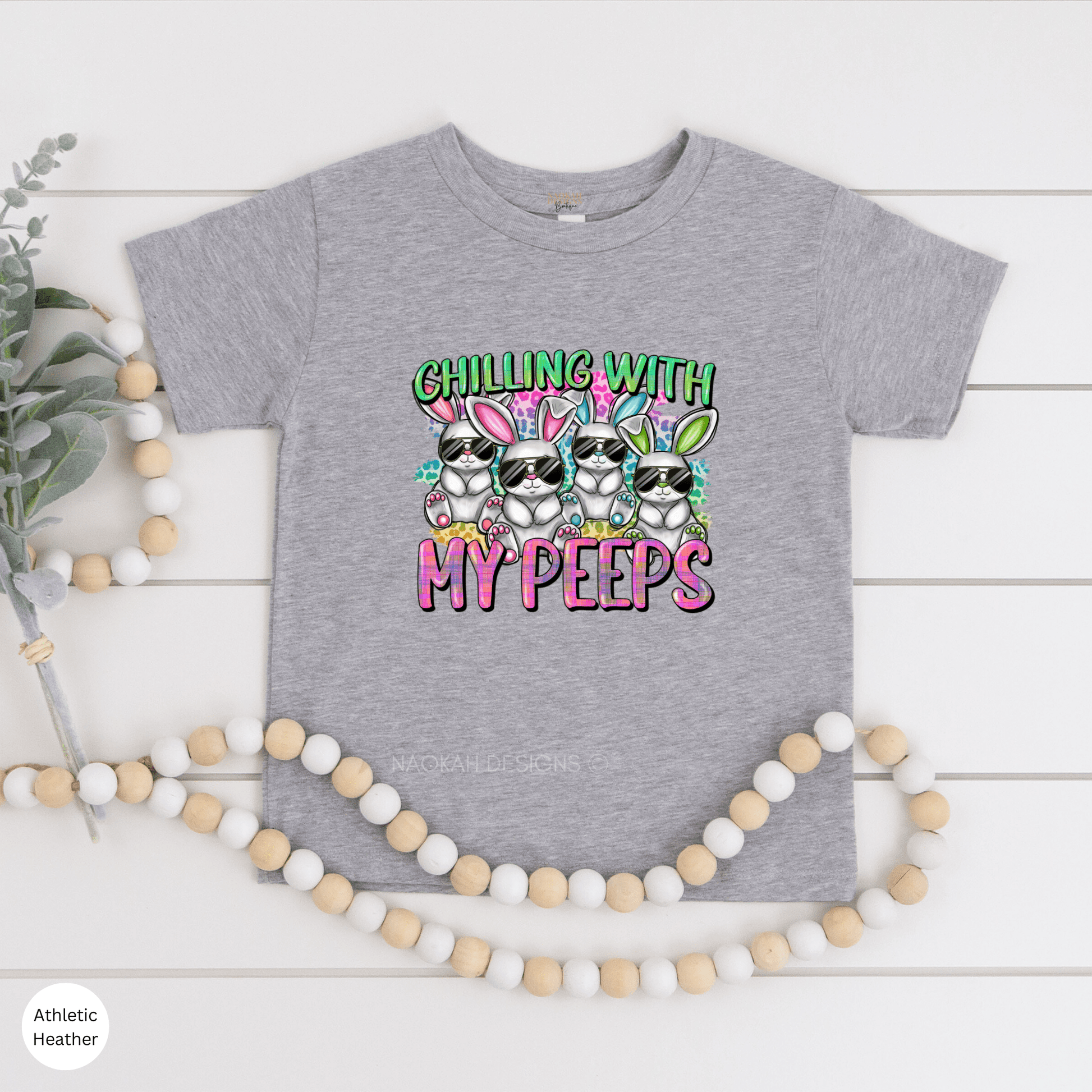 Chilling With My Peeps Shirt, Child's Easter Shirt, Kids Easter Bunny Shirt, Youth Easter Peeps Shirt, Easter Toddler Bunny Shirt