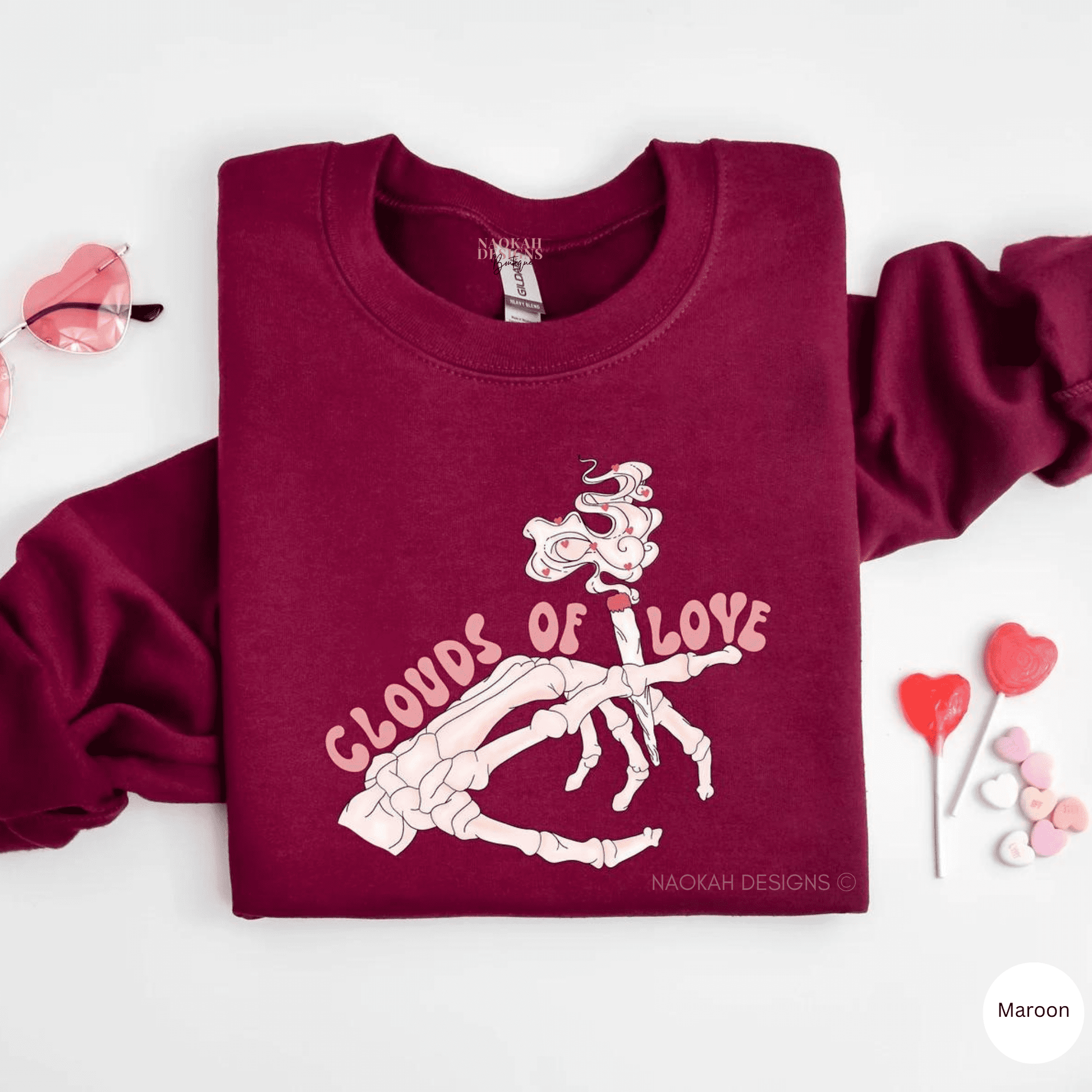 Clouds Of Love Sweater, Skeleton Hands Valentine Shirt, Valentines Day Shirt, Be Mine Shirt, XOXO Tshirt, Lovely Valentines Day, marijuana shirt, toker shirt, weed lover shirt, weed valentine shirt, best buds shirt, rolling joint shirt, rolling into Christmas shirt, rolling into Valentines shirt