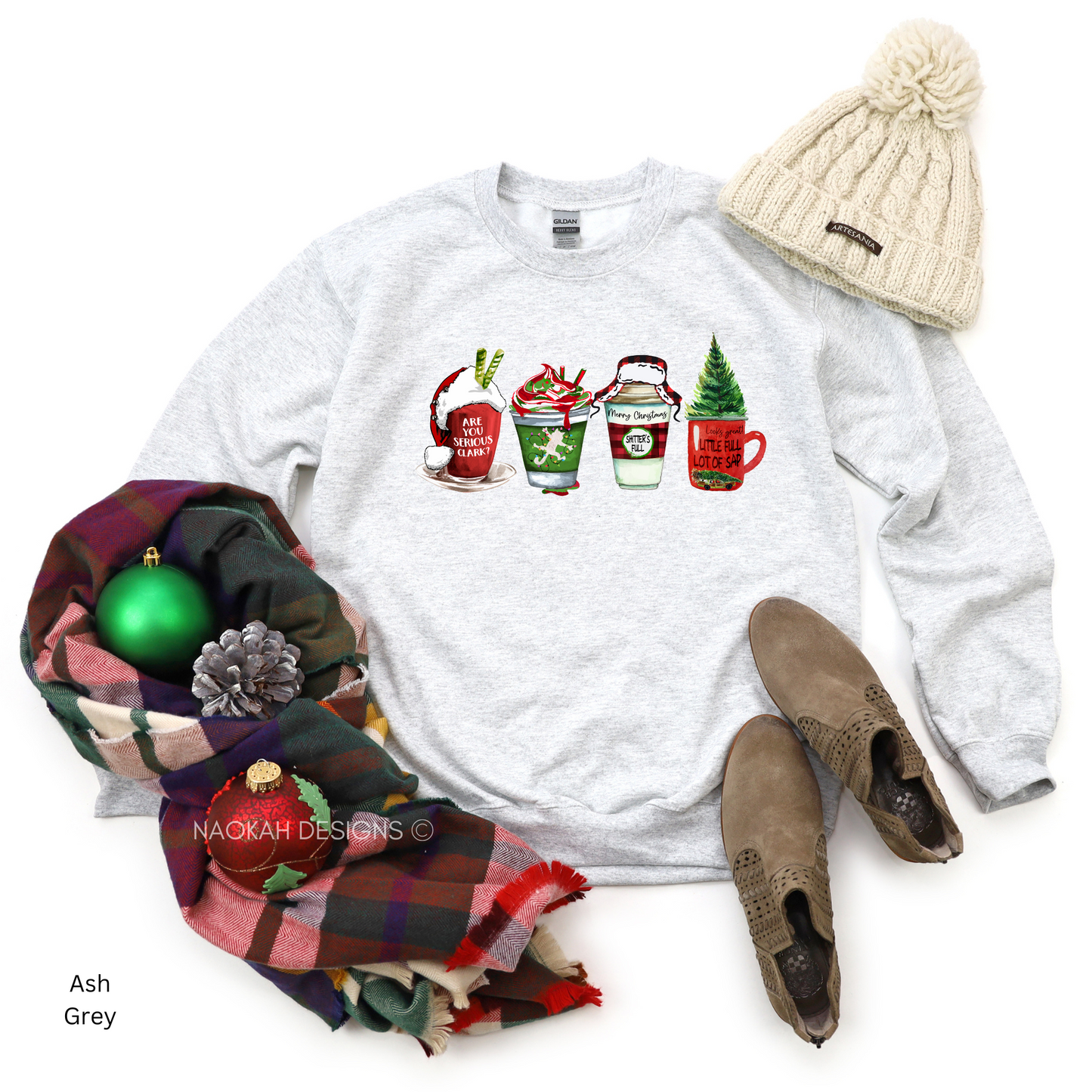 Christmas Vacation Coffee Cups Sweater