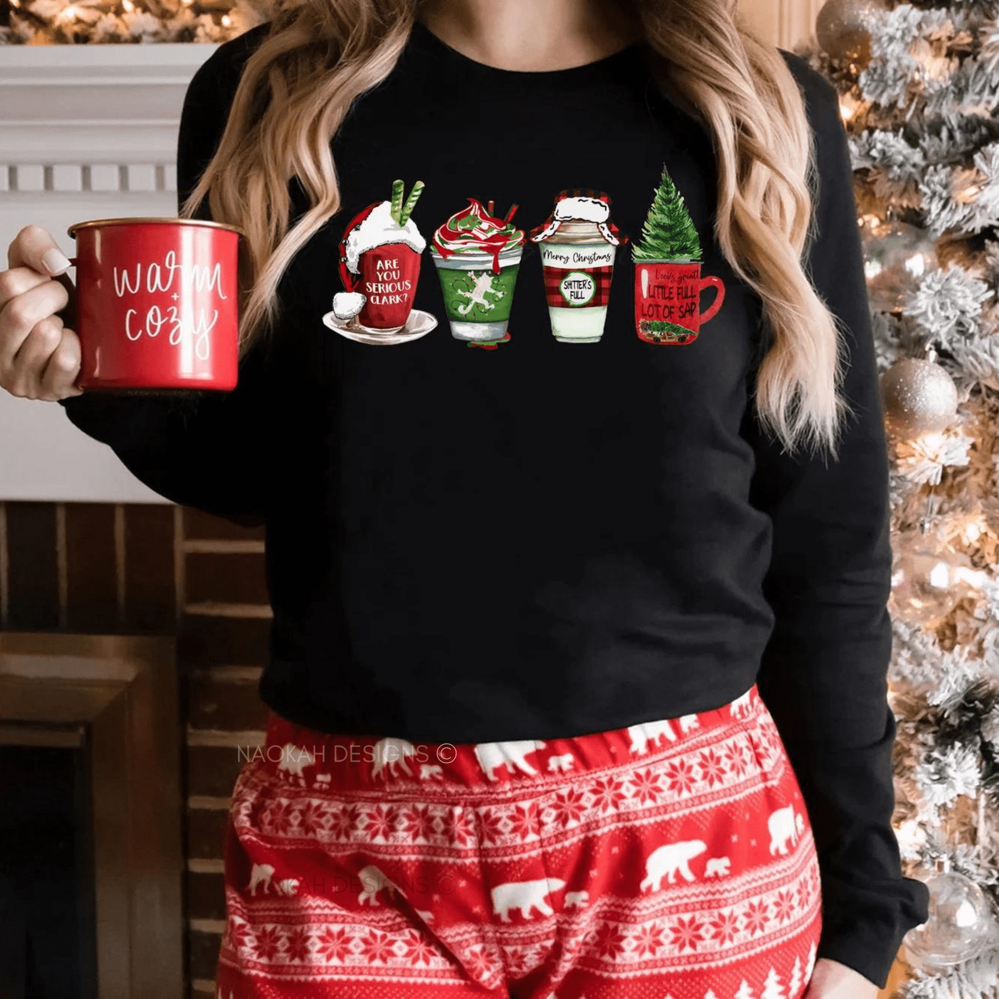 Family Christmas Vacation Coffee Cups Shirt, Christmas Vacation T-Shirt, Family Vacation Tee, Matching Family Christmas, Griswold Tshirt