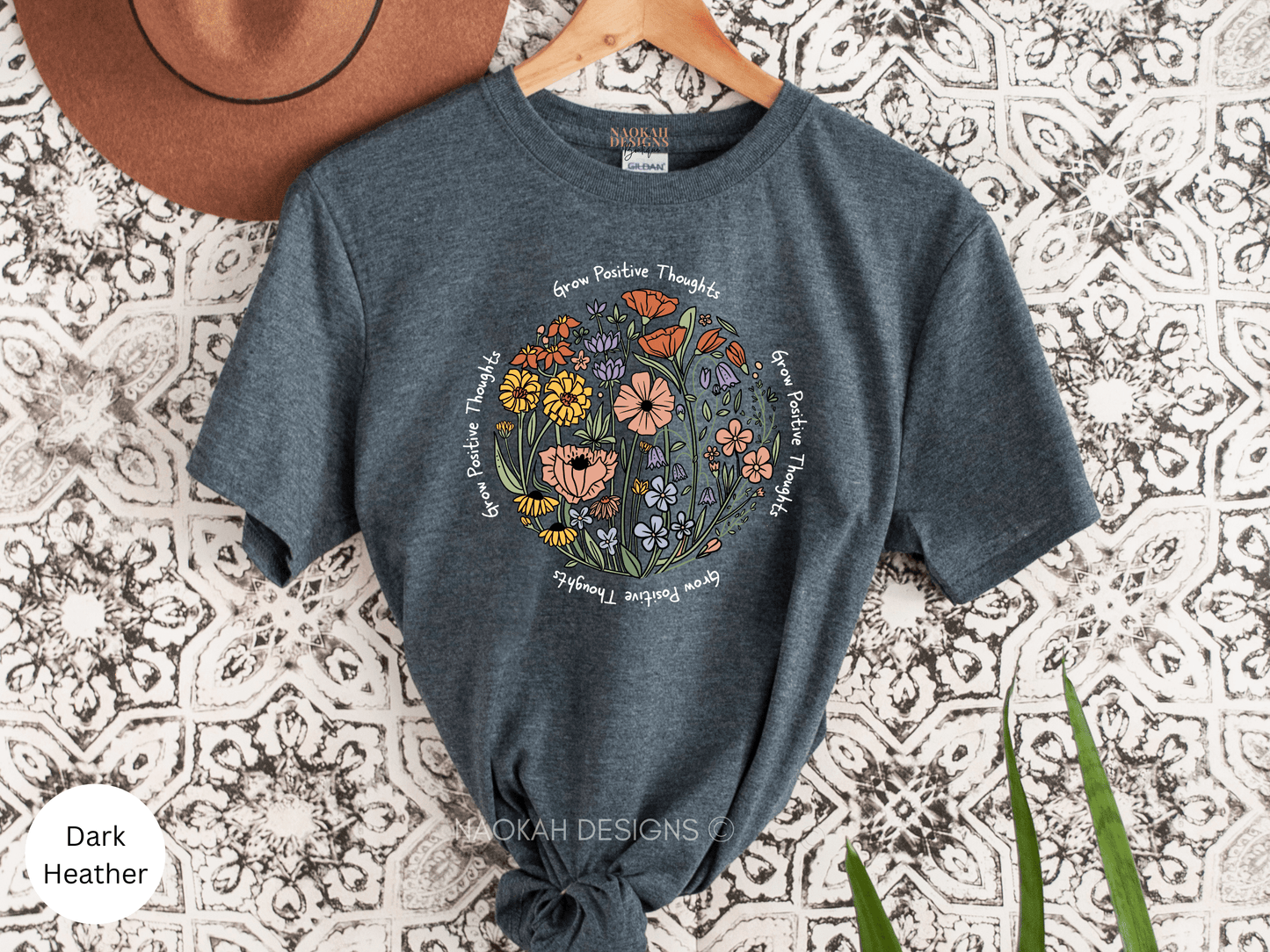 grow positive thoughts wildflower shirt, wildflower shirt, flower gift, floral design, cute flower, flower lover gift, wild flowers shirt, floral tshirt, flower shirt, gift for women, ladies shirts, best friend gift, grow positive thoughts