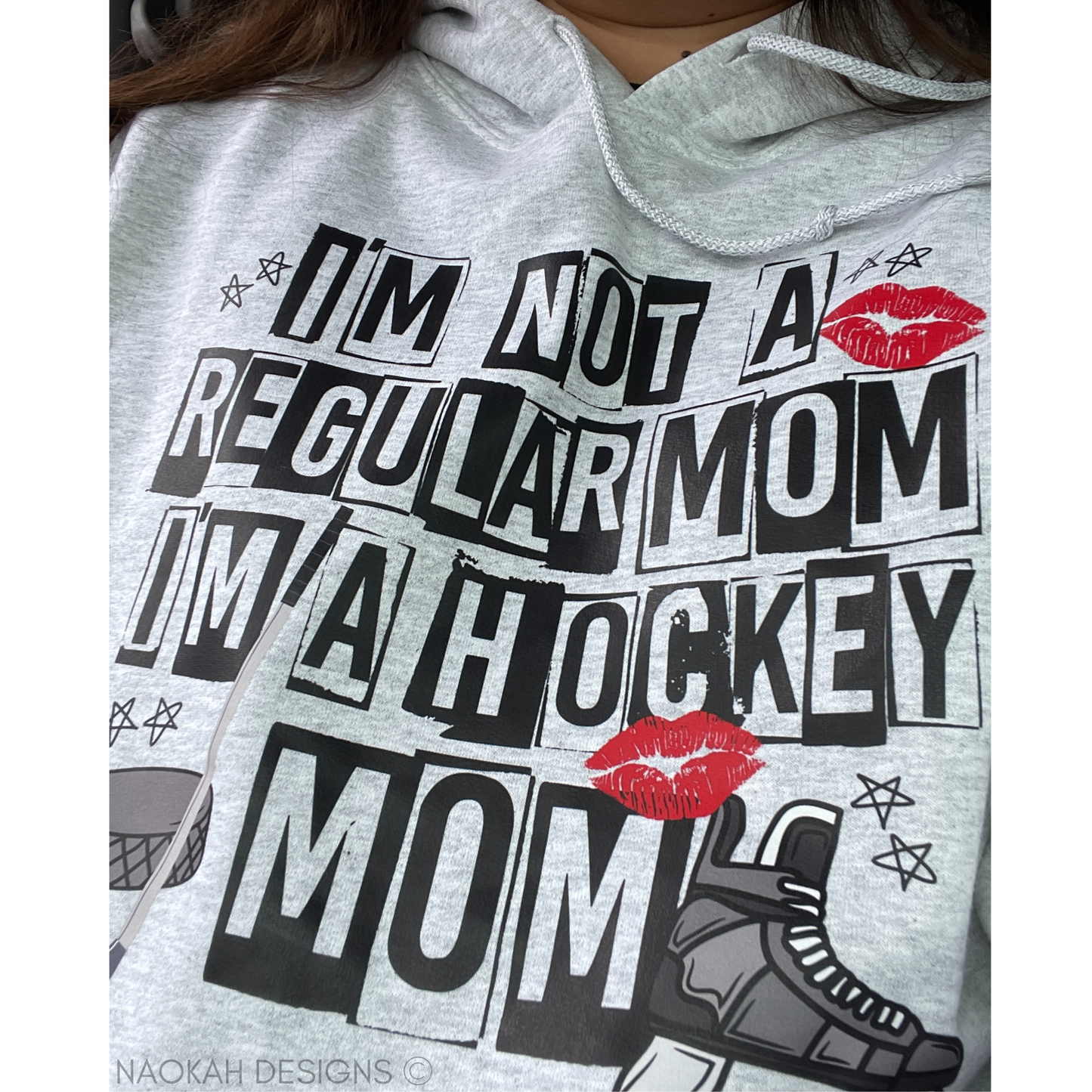 I'm Not A Regular Mom I'm A Hockey Mom Hoodie Sweatshirt