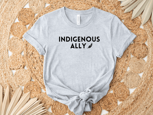 Indigenous Ally T-Shirt - Black Design