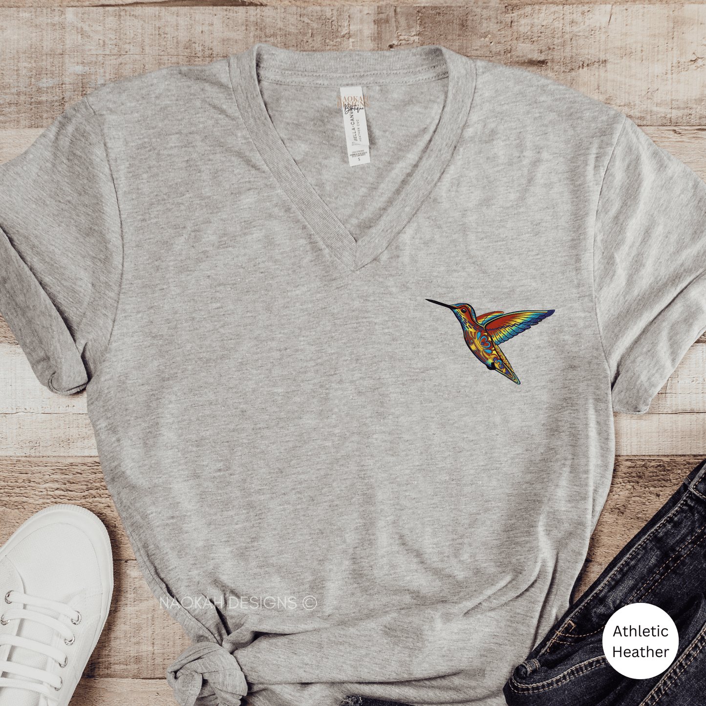 indigenous hummingbird shirt, floral hummingbird shirt, bird lover shirt, nature lover, bird lover, indigenous owned, pocket size design, two spirit shirt, lgbt shirt