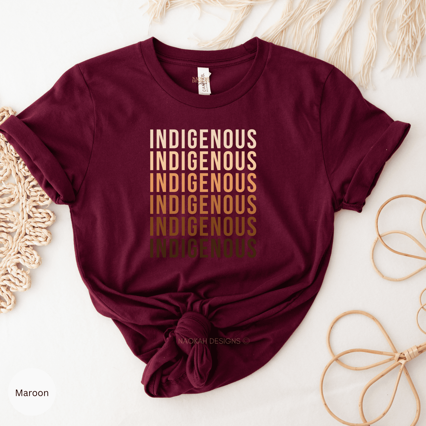 Indigenous Shirt, Indigenous Repeated Words Shirt