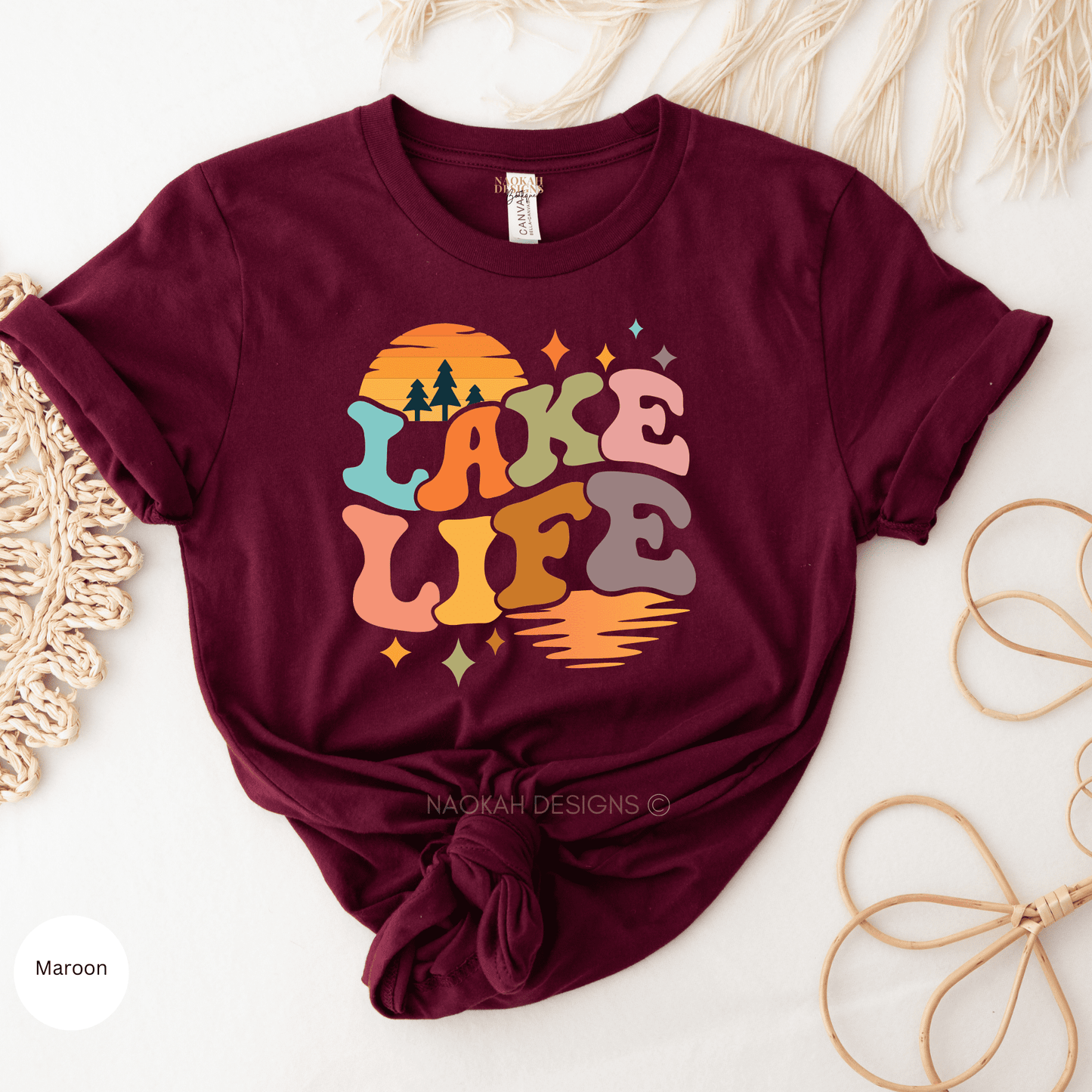 Lake Life Shirt, Retro Vacation Shirt, Camping Shirt, Hiking Shirt, Nature Lover, Adventure Lover, Cottage Country Shirt
