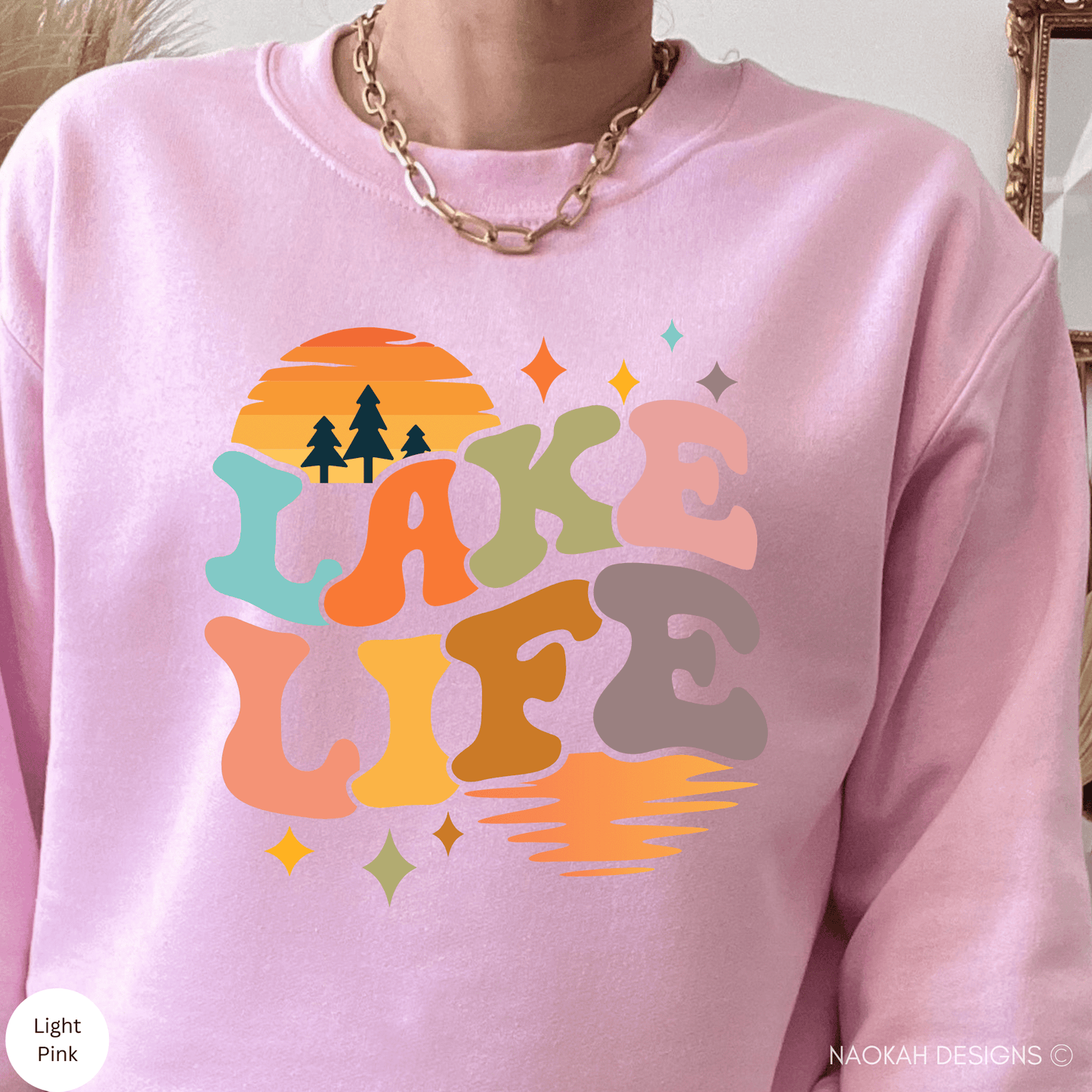 lake life sweater, retro vacation sweater, camping sweater, hiking sweater, nature lover, adventure lover, cottage country sweater