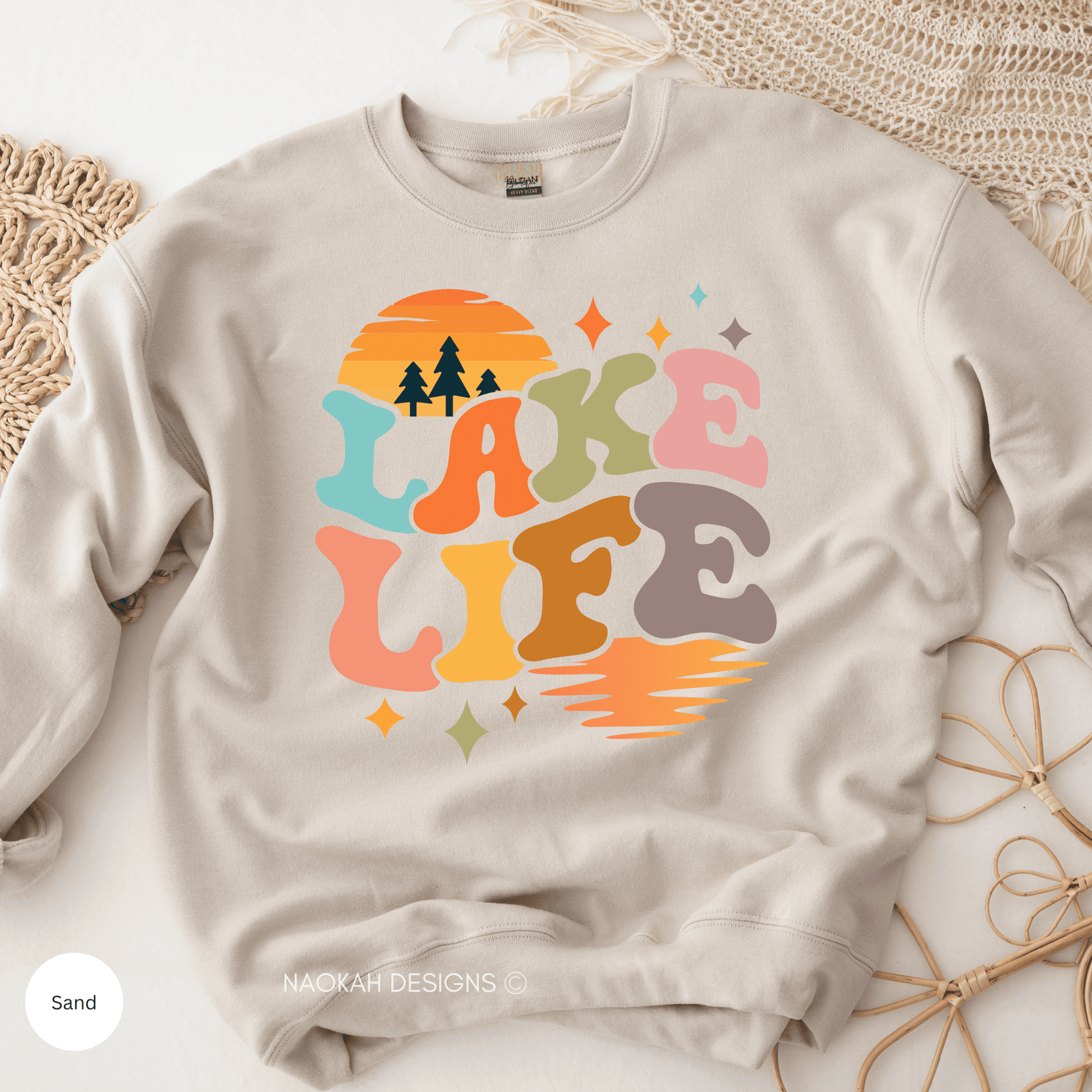 Lake Life Sweater, Retro Vacation Sweater, Camping Sweater, Hiking Sweater, Nature Lover, Adventure Lover, Cottage Country Sweater