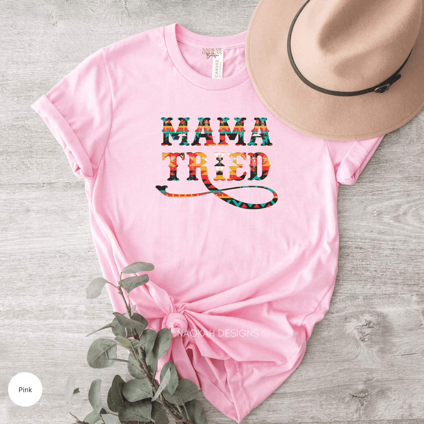 Mama Tried Shirt, Aztec Design Shirt, Mama Boho Shirt, Tired Moms Club Shirt, Mama Western Shirt, Thou Shalt Not Try Me Shirt, Hot Mess Tee