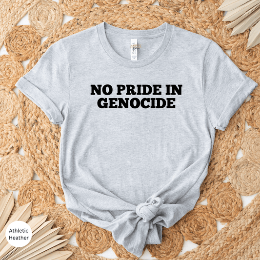 No Pride in Genocide Shirt, Indigenous Owned, No One is Illegal, Decolonize Shirt, Native Land, Orange Day Gift, Indigenous Day