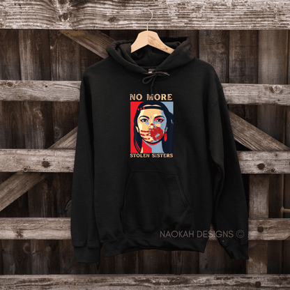 No more stolen sisters sweatshirt hoodie, Missing and murdered Indigenous women shirt, MMIW shirt, I wear red for my sisters shirt
