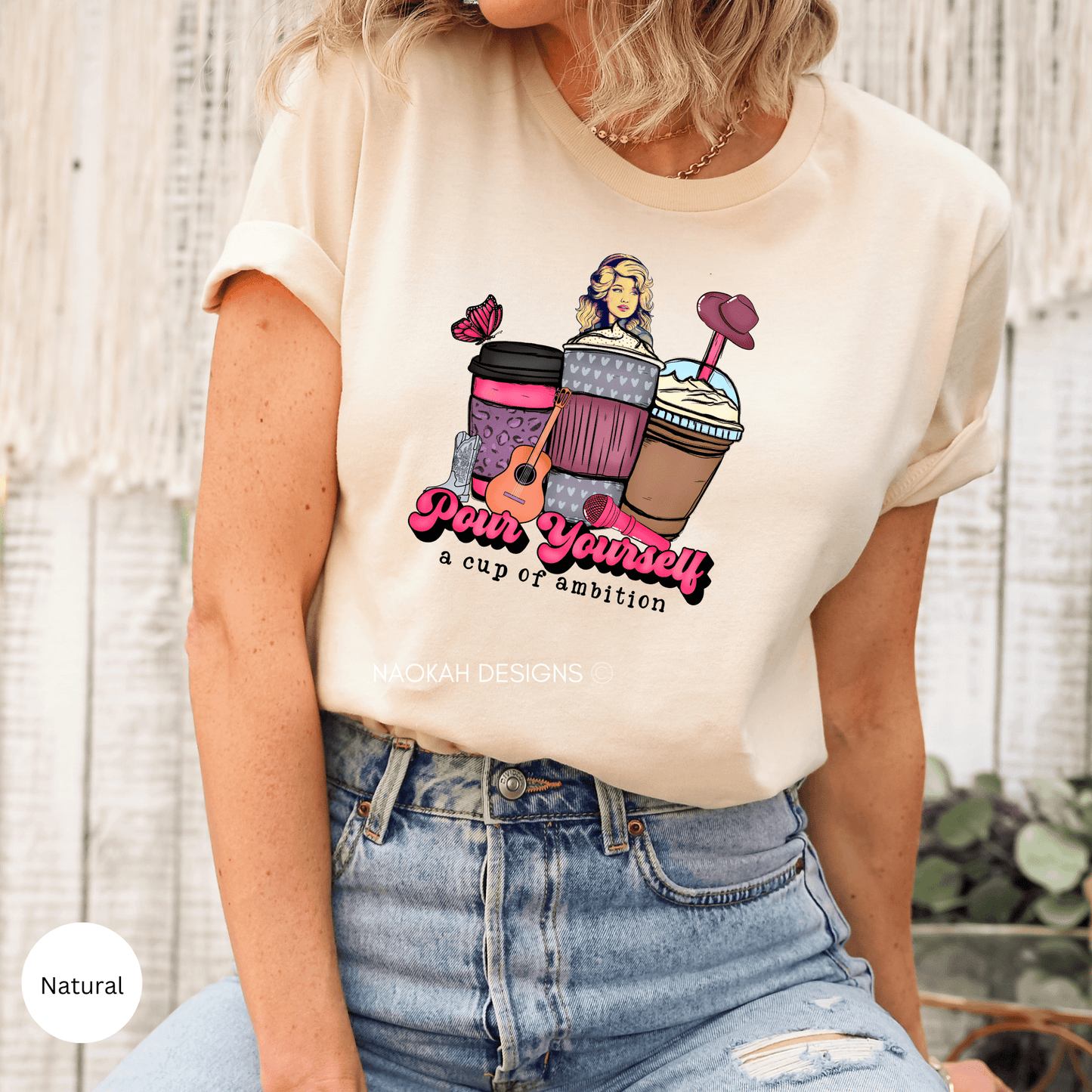 Pour Yourself A Cup Of Ambition Shirt, Dolly Parton Tee, Cowgirl Graphic Tee, Western T-Shirt, Western Graphic Tee, Jolene T-shirt