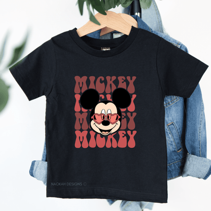Retro Mouse Toddler Shirt, Kids Retro Valentine Shirt