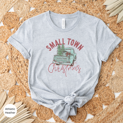 Small Town Christmas Farm Truck Shirt