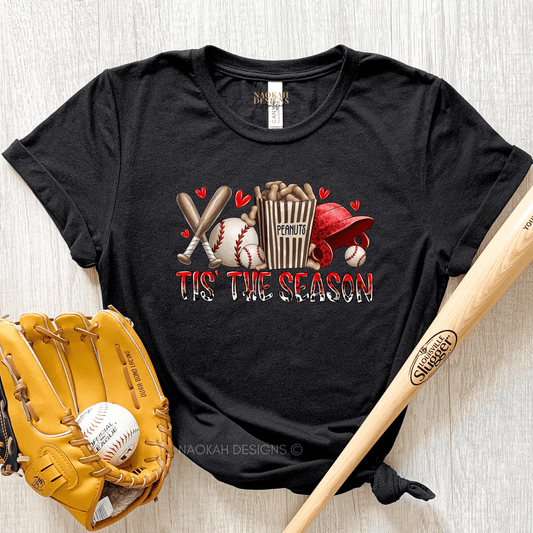 Tis The Season Baseball Shirt, Raising Ballers Shirt, Softball Mom Shirt, Softball Lover Shirt, Baseball Game Day Shirt, Sports Mom Shirt