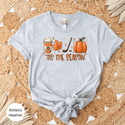 Tis the Season hockey pumpkin latte shirt, hockey and Pumpkins shirts, Fall hockey Sweatshirt, hockey Shirt, Fall Tis The Season, Fall Pumpkin Shirt