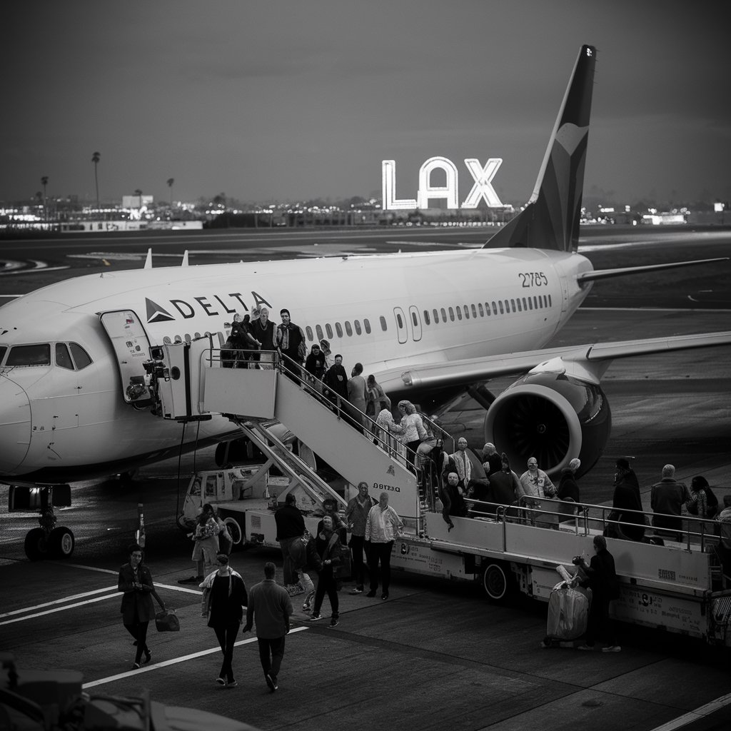 delta flight dl275 diverted lax
